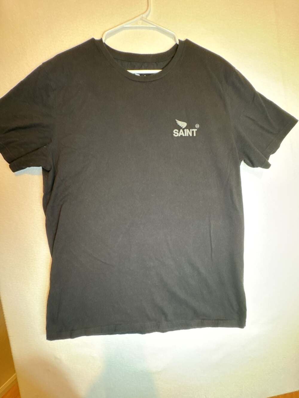 SAINT CC Black Graphic Short Sleeve T-Shirt Size XL